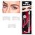 Lápis super brow Universal Bella Femme Sobrancelha Com 3 Moldesbox 12pç